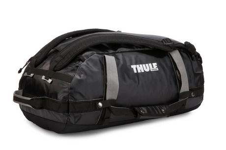 Thule Chasm 40L Duffel Overnight Travel Bag - Gloss Black (Convertible Duffle Backpack)