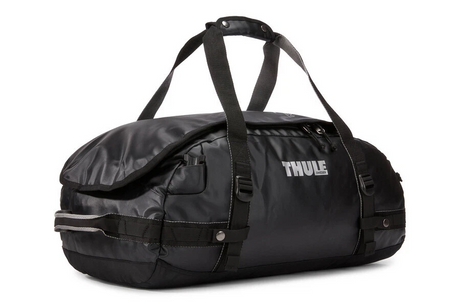 Thule Chasm 40L Duffel Overnight Travel Bag - Gloss Black (Convertible Duffle Backpack)