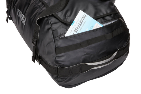 Thule Chasm 130L Duffel Travel Bag - Gloss Black (Convertible Outdoor Duffle Backpack)