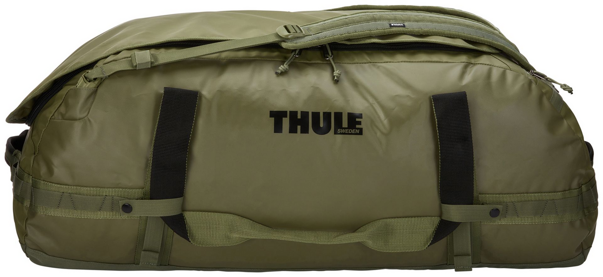 Thule Chasm 130L Duffel Travel Bag - Gloss Olivine (Convertible Outdoor Duffle Backpack)