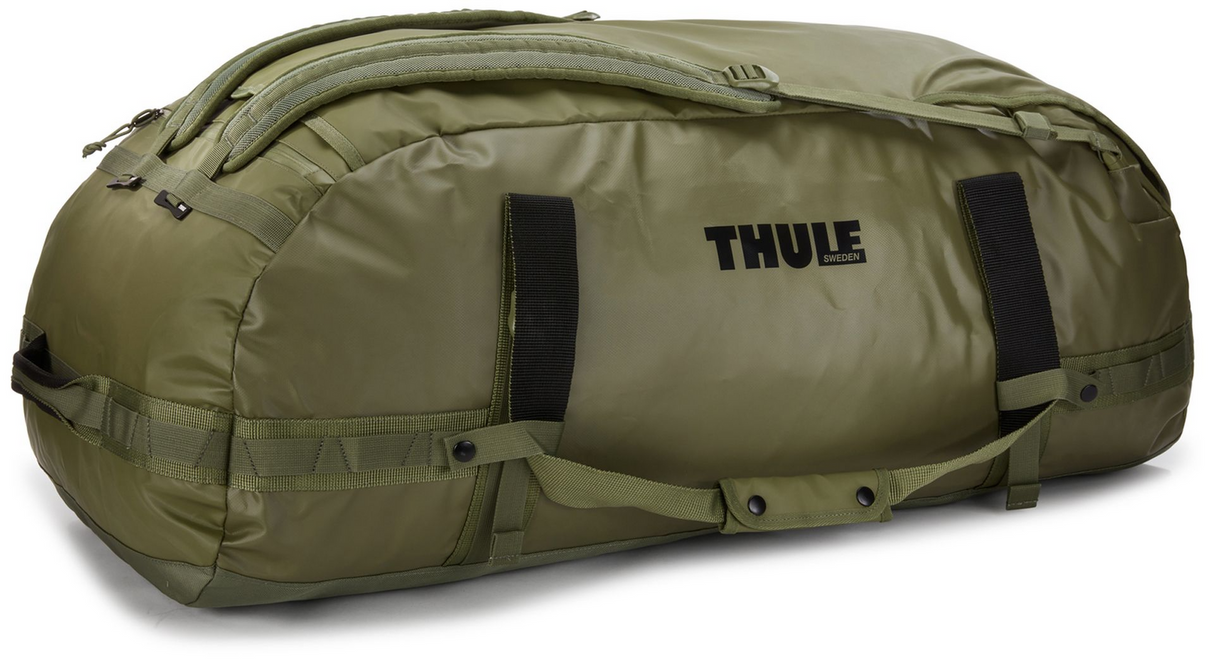 Thule Chasm 130L Duffel Travel Bag - Gloss Olivine (Convertible Outdoor Duffle Backpack)