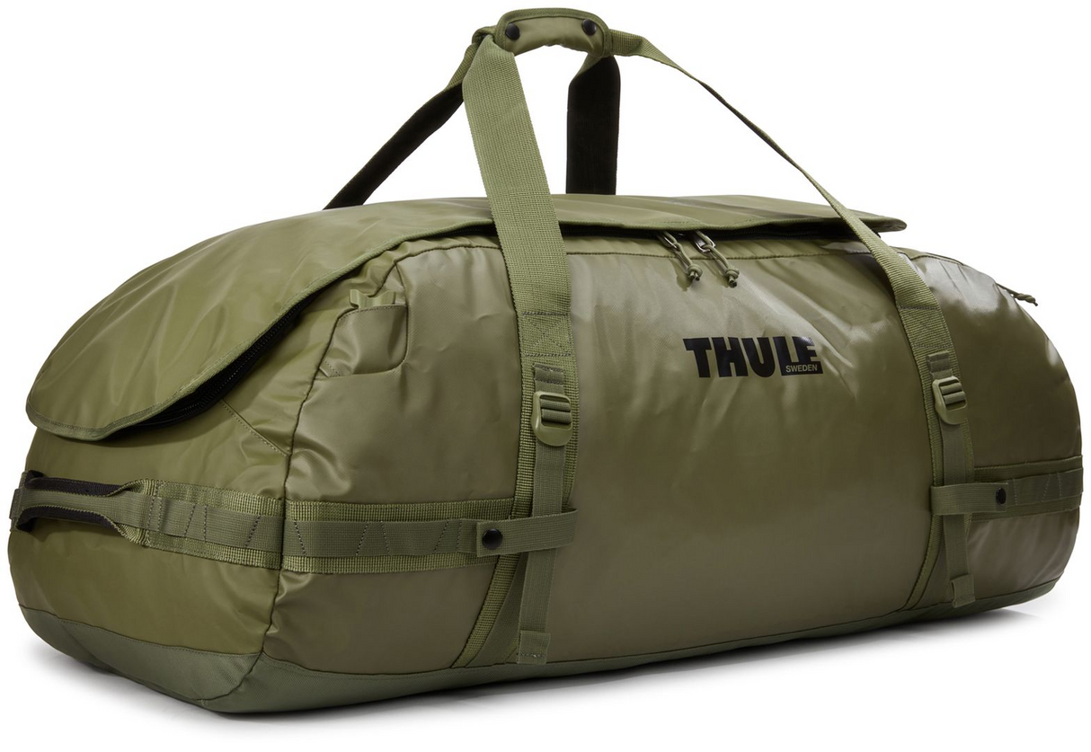 Thule Chasm 130L Duffel Travel Bag - Gloss Olivine (Convertible Outdoor Duffle Backpack)