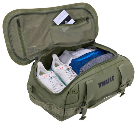 Thule Chasm 30L Duffel Overnight Bag Convertible Backpack Duffle in Olivine