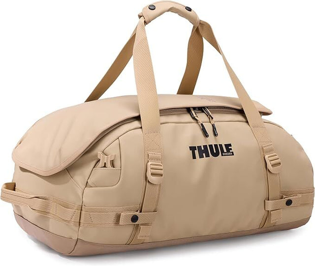 Thule Chasm 30L Duffel Overnight Bag Convertible Backpack Duffle in Gentle Beige