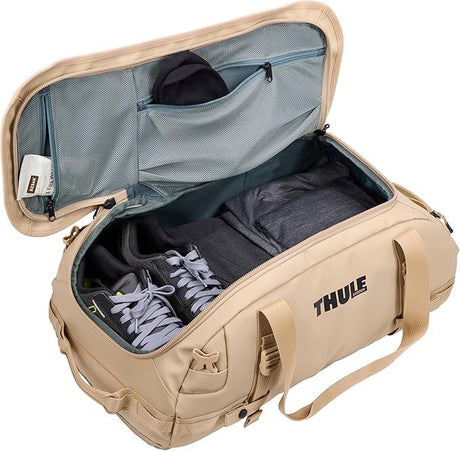 Thule Chasm 30L Duffel Overnight Travel Bag - Gentle Beige (Convertible Duffle Backpack)