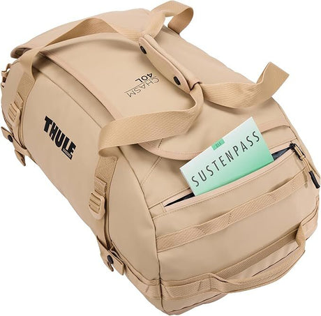 Thule Chasm 30L Duffel Overnight Travel Bag - Gentle Beige (Convertible Duffle Backpack)