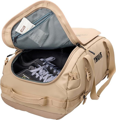Thule Chasm 30L Duffel Overnight Travel Bag - Gentle Beige (Convertible Duffle Backpack)