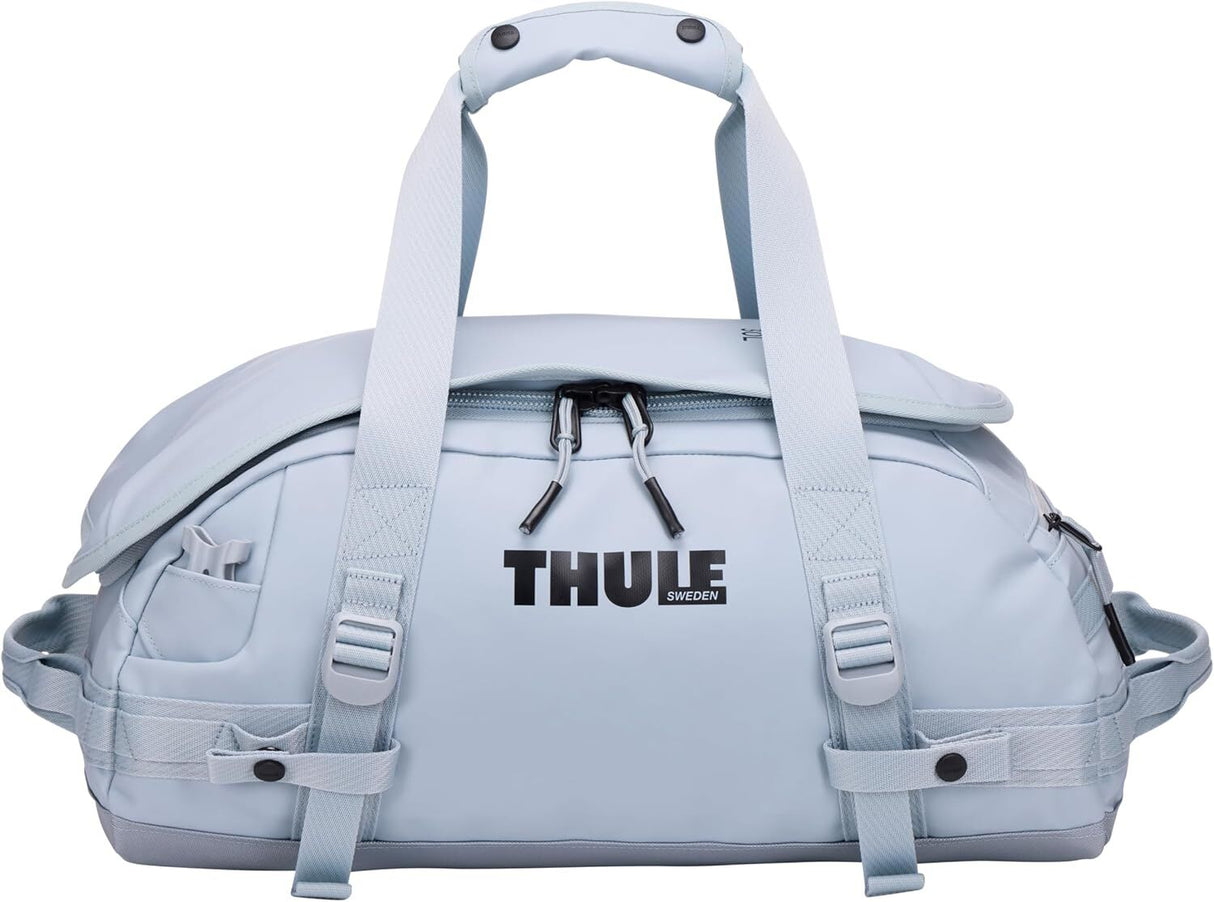 Thule Chasm 30L Duffel Overnight Bag Convertible Backpack Duffle in Soft Blue