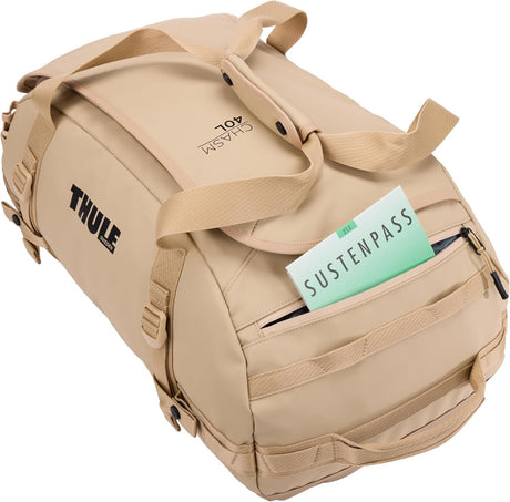 Thule Chasm 40L Duffel Overnight Travel Bag - Gentle Beige (Convertible Duffle Backpack)