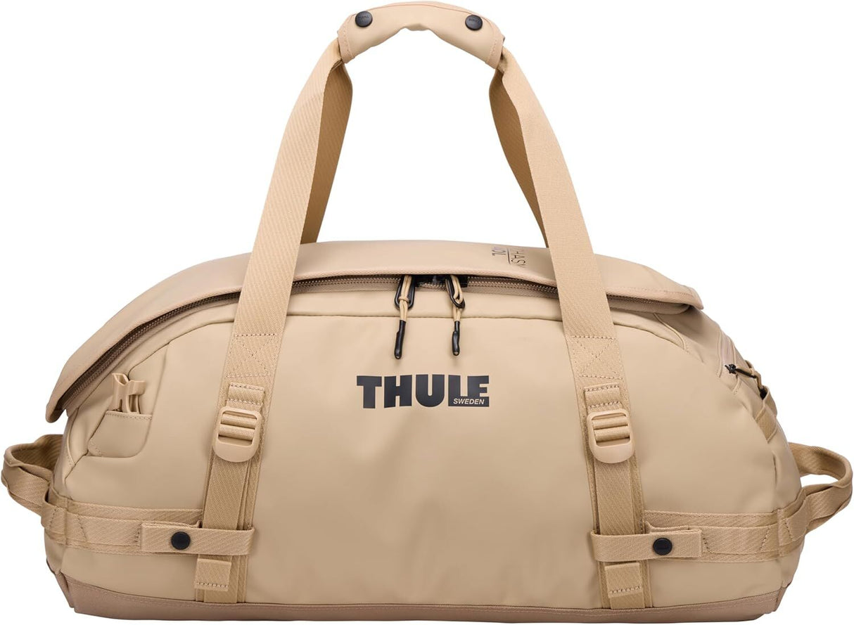 Thule Chasm 40L Duffel Bag Convertible Backpack Duffle in Gentle Biege