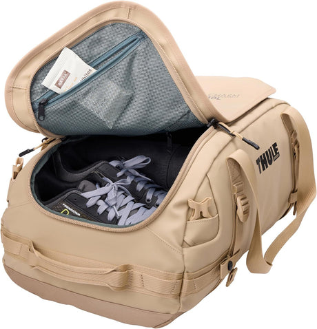 Thule Chasm 40L Duffel Overnight Travel Bag - Gentle Beige (Convertible Duffle Backpack)