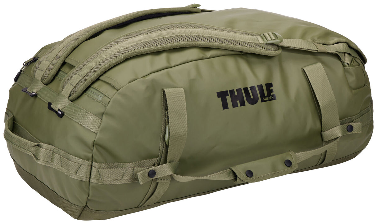 Thule Chasm 70L Duffel Overnight Bag Convertible Backpack Duffle in Olivine