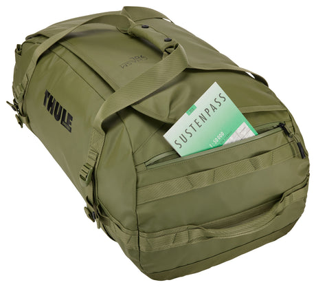 Thule Chasm 70L Duffel Overnight Bag Convertible Backpack Duffle in Olivine