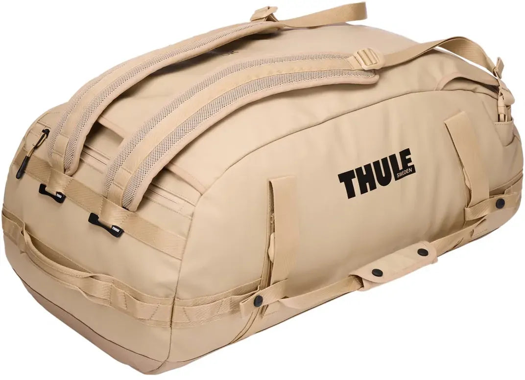 Thule Chasm 70L Duffel Overnight Bag Convertible Backpack Duffle in Gentle Beige
