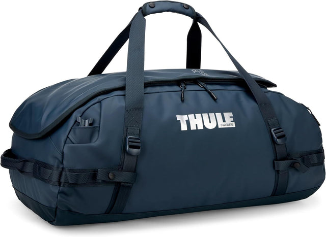 Thule Chasm 70L Duffel Overnight Bag Convertible Backpack Duffle in Darkest Blue