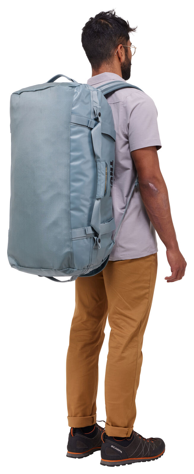 Thule Chasm 70L Duffel Overnight Bag Convertible Backpack Duffle in Pond