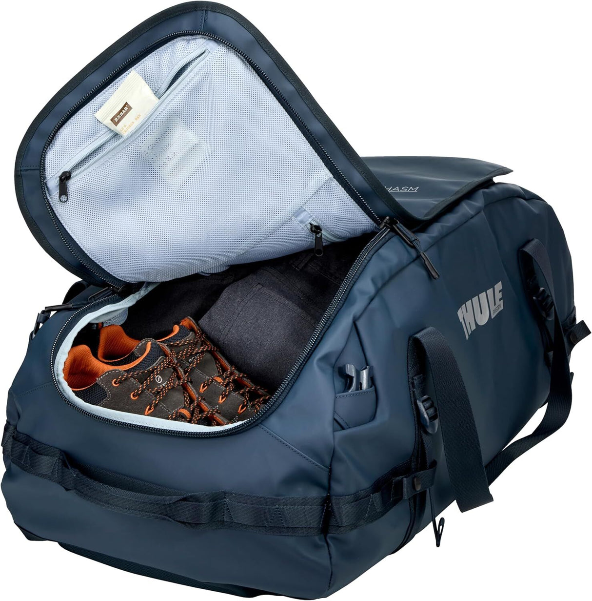Thule Chasm 90L Duffel Travel Bag - Darkest Blue (Convertible Duffle Backpack)