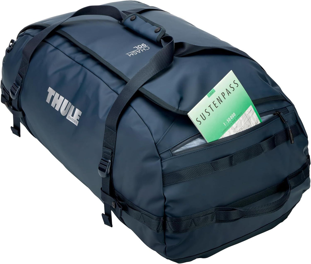 Thule Chasm 90L Duffel Travel Bag - Darkest Blue (Convertible Duffle Backpack)