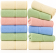 168x 100% Cotton Hand Towels Bulk Pack - Face Washers in Assorted Colours (34x62cm)
