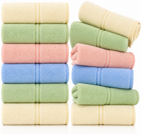 12x 100% Cotton Hand Towels Bulk Pack - Assorted Colours - 34x62cm (Bulk Pack)