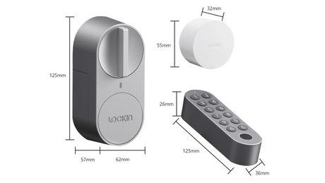 Lockin Smart Door Lock G30 Fingerprint Keyless Entry WiFi App Control for US Cylinder Locks