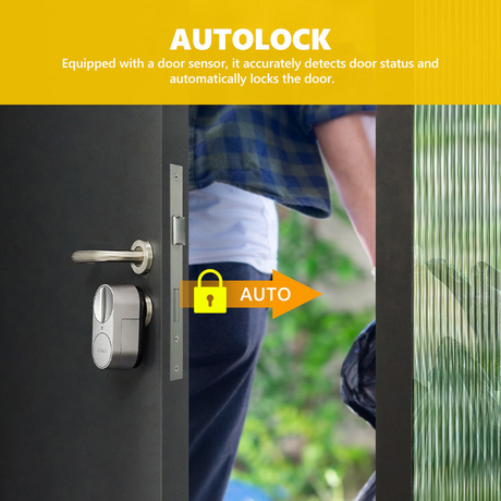 Lockin Smart Door Lock G30 Fingerprint Keyless Entry WiFi App Control for US Cylinder Locks
