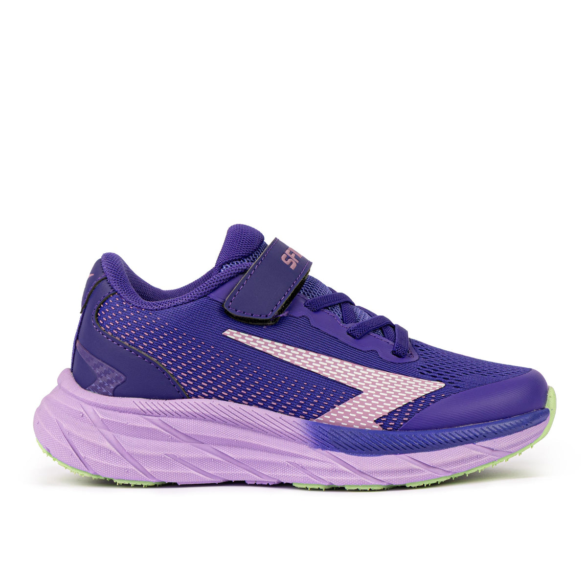 Sfida Tempo Girls V Strap Runners - Purple (Kids Sneakers/Shoes)