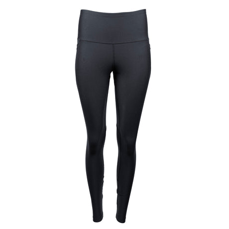 Sfida The Go Thermal Womens Fleece Lined Phone Pocket Leggings - Black (Winter Activewear) - BLACK