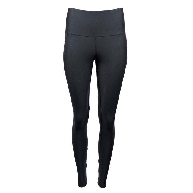 Sfida The Go Thermal Womens Fleece Lined Phone Pocket Leggings - Black (Winter Activewear) - BLACK