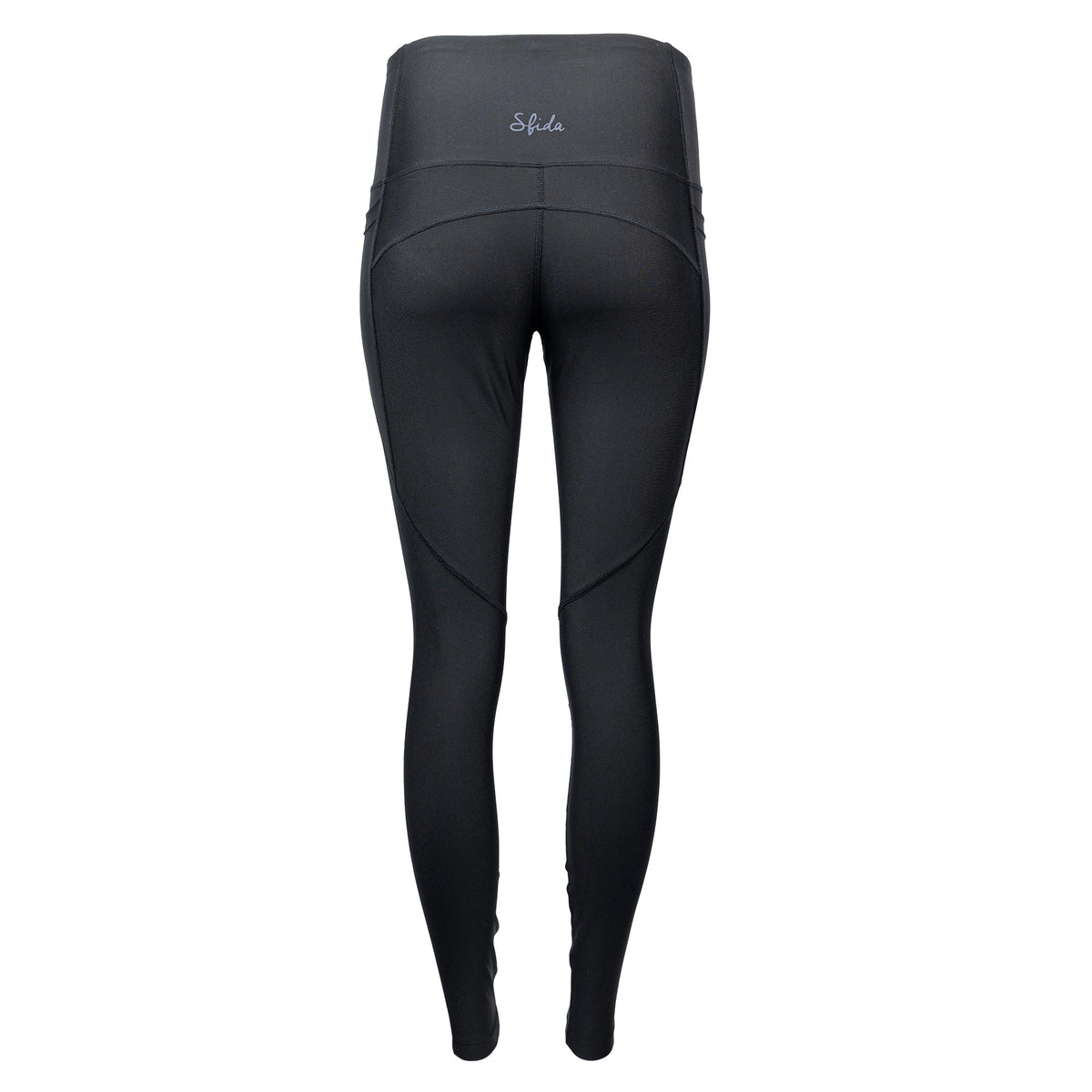 Sfida The Go Thermal Womens Fleece Lined Phone Pocket Leggings - Black (Winter Activewear)