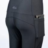 Sfida The Go Thermal Womens Fleece Lined Phone Pocket Leggings - Black (Winter Activewear)