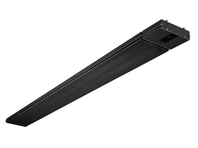Heatstrip Classic Slimline 2400W Electric Radiant Heater w/ Remote in Black