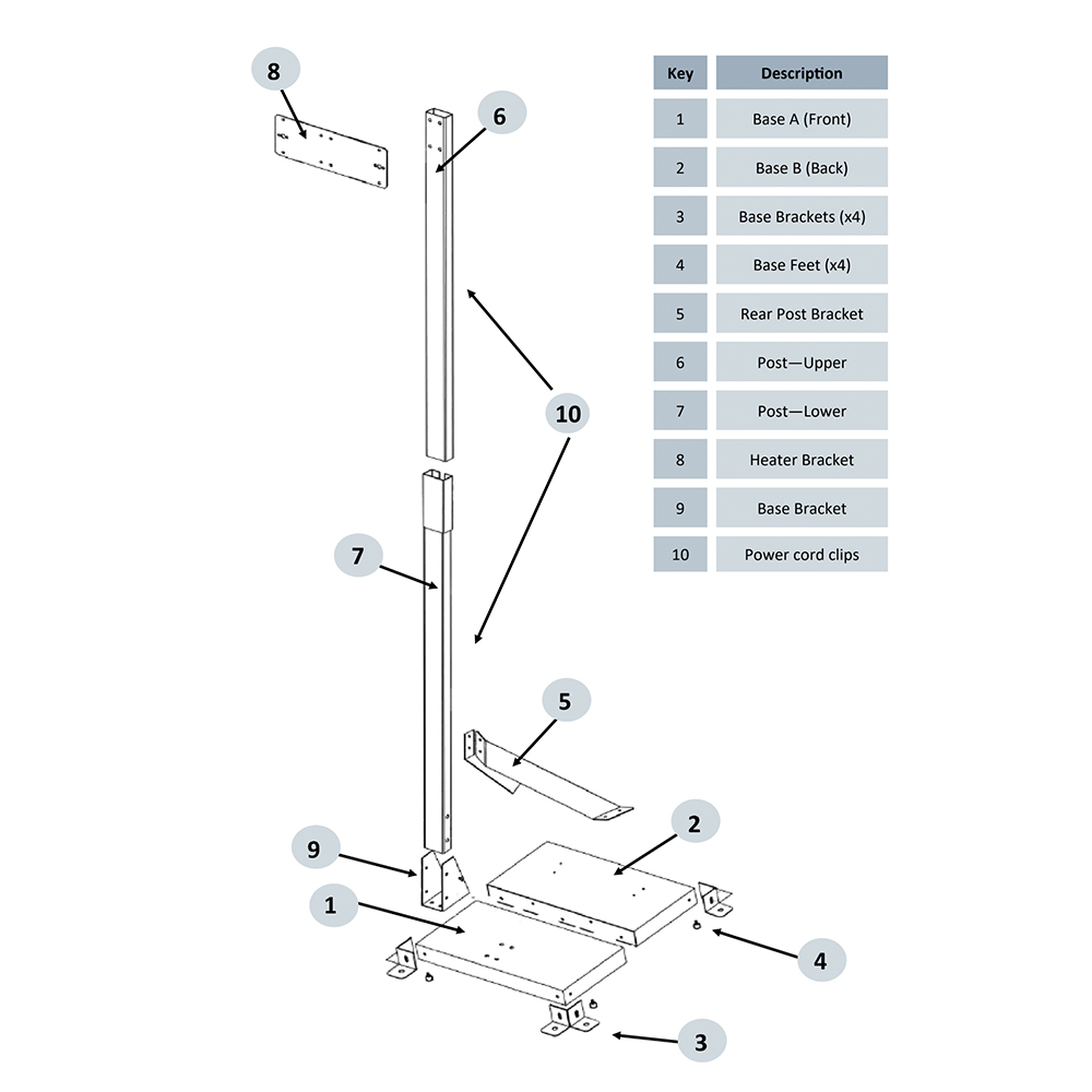 Heatstrip Universal Stand for Heatstrip Alfresco / Patio Heaters