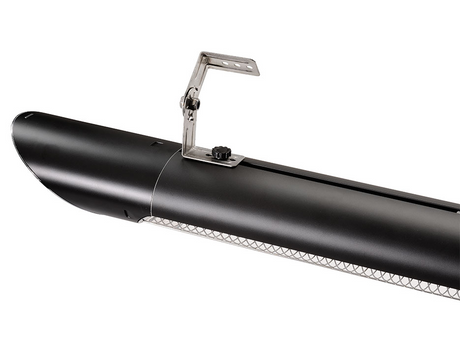 Heatstrip Nano 2000W Electric Infrared Radiant Heater - Black (Wall/Ceiling Mounting Brackets Included)