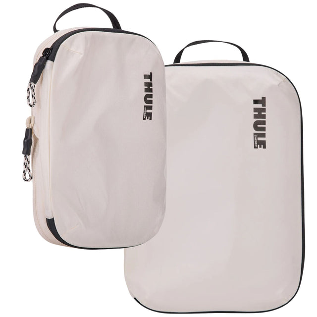 2x Thule Compression Travel Packing Cube Set - White (S and M)