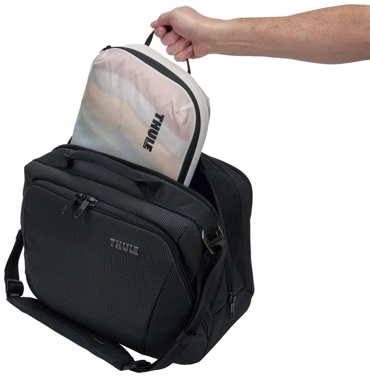 2x Thule Compression Travel Packing Cube Set - White (S and M)