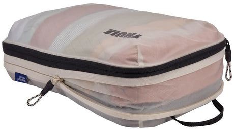2x THULE Packing Cube Set Compression Travel Storage Bags Duo in White - (S & M)