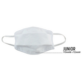 TIGERPLAST Kids Fabric Face Mask Washable Reusable Mask Protect Mouth Cover - White