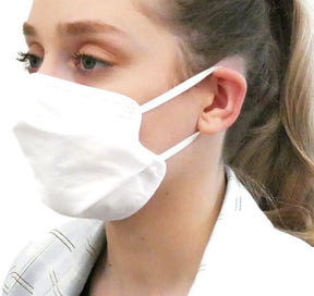 TIGERPLAST Kids Fabric Face Mask Washable Reusable Mask Protect Mouth Cover - White