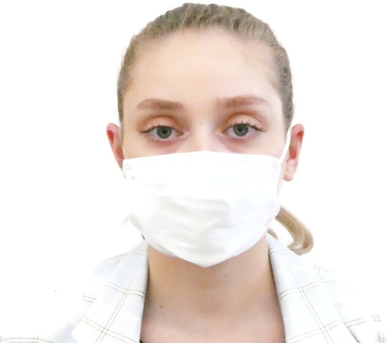 TIGERPLAST Kids Fabric Face Mask Washable Reusable Mask Protect Mouth Cover - White