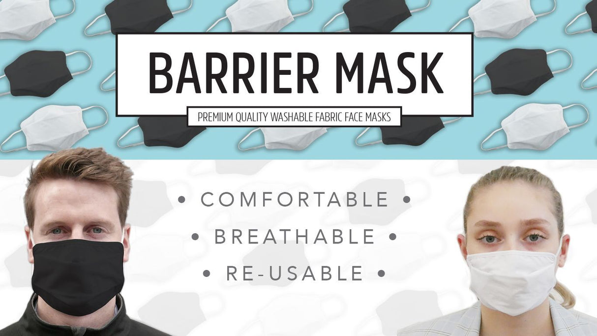 TIGERPLAST Kids Fabric Face Mask Washable Reusable Mask Protect Mouth Cover - White