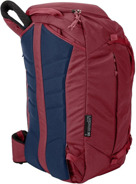 Thule Landmark Womens 60L Travel Adventure Backpack w/ 20L Daypack - Dark Bordeaux Red