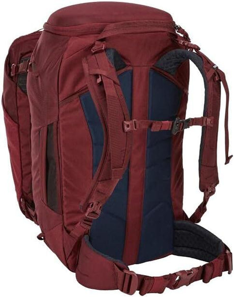 Thule Landmark Womens 60L Travel Adventure Backpack w/ 20L Daypack - Dark Bordeaux Red