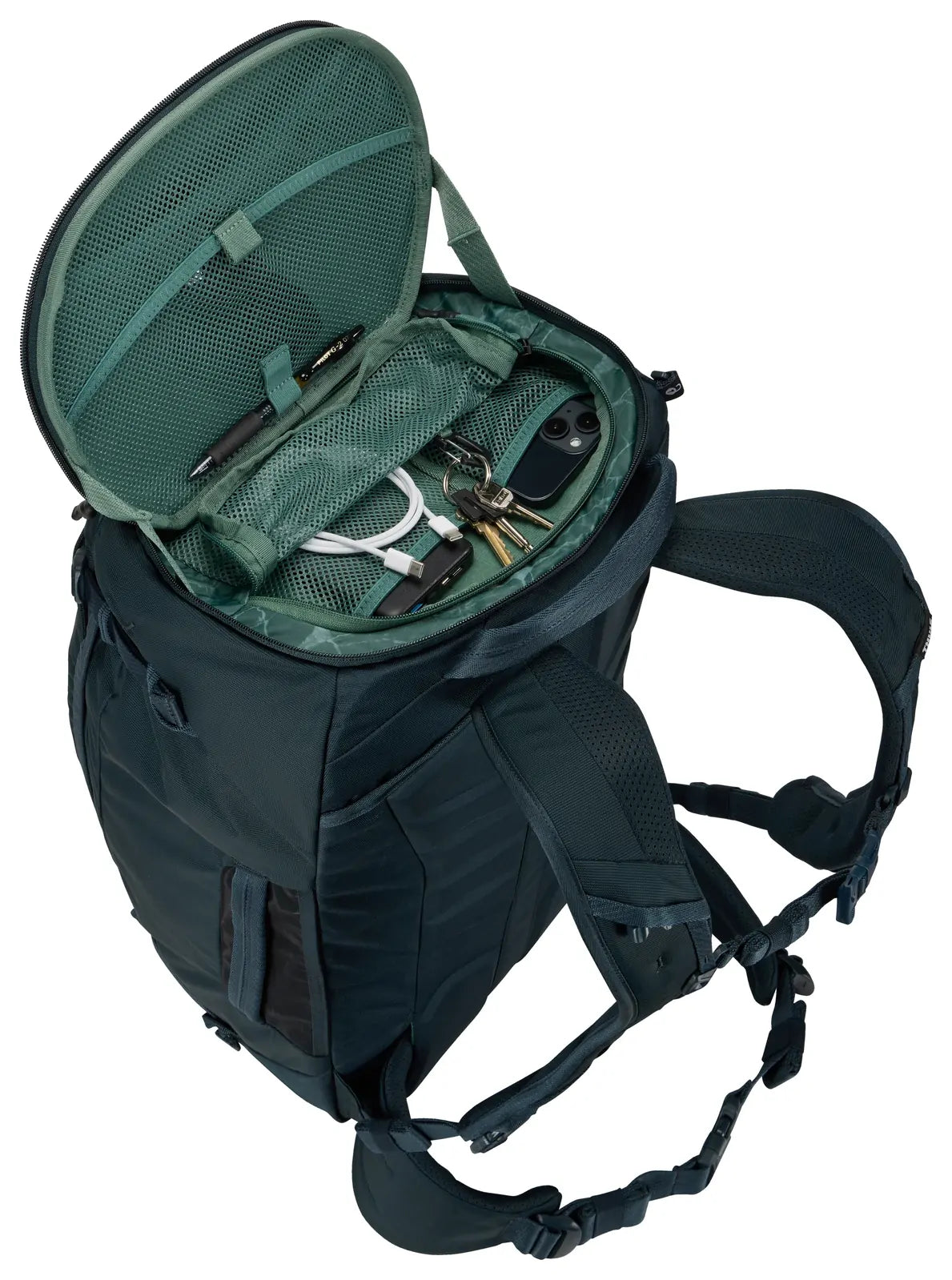 THULE Landmark 60L Travel Backpack w/ 20L Daypack & Laptop Sleeve in Darkest Blue