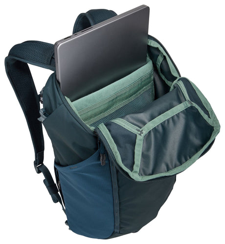 THULE Landmark 60L Travel Backpack w/ 20L Daypack & Laptop Sleeve in Darkest Blue