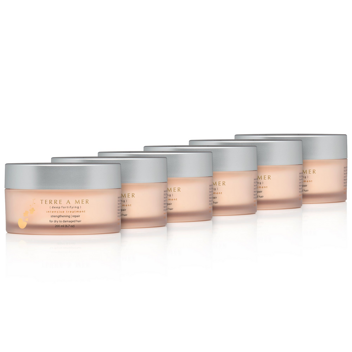 6x TERRE A MER 200ml Keratin/Argan Oil Repair Hair Mask Treatment Cream - Bulk Pack (Nanoplasty Safe)
