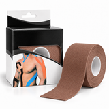5m Roll Sports & Therapy Kinesiology Tape - 5cm Width in Brown (Self-Adhesive)