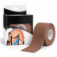 5m Roll Sports & Therapy Kinesiology Tape - 5cm Width in Brown (Self-Adhesive)