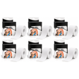 6x 5m Roll Sports & Therapy Kinesiology Tape Bulk Pack - 5cm Width in White (Self-Adhesive)