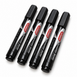 4x Chisel Tip Permanent Markers - Black Non-Toxic (Texta)